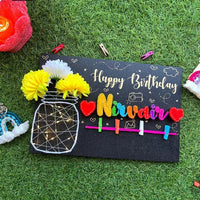 Birthday Wishes String Art with jar - Stitch&Gift