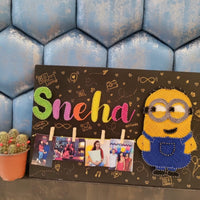 Nameplate String art with Cartoon Character - Stitch&Gift