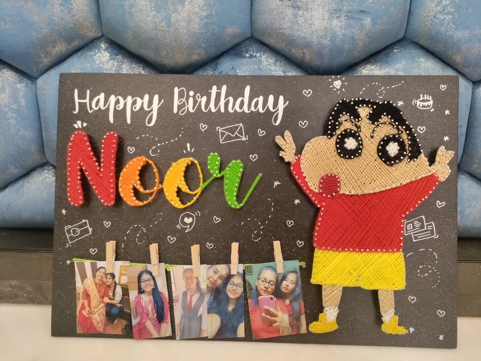 Joyful Birthday String art - Stitch&Gift