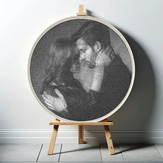 Personalized Couple String Art Portrait – Celebrate the Bond with Handcrafted Art - Stitch&Gift