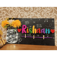 Hashtag String art Nameplate with Light Jar - Stitch&Gift