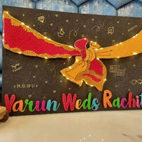 Gath Bandhan String art with name - Stitch&Gift