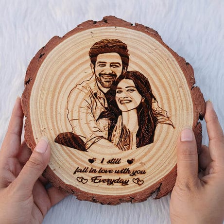 Wooden Engraved Photo Frame